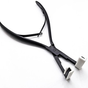 Pince à ruban pour cheveux, pince à ruban professionnelle en acier inoxydable, pince à ruban pour extensions, conception ergonomique pour les outils de salon de coiffure - Product Image 4