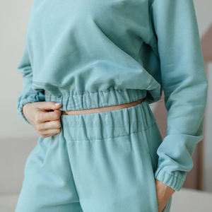 2025ชุดวอร์มมีฮู้ดและกางเกงของผู้หญิงชุดวอร์มลำลองทรงพอดีตัวขนาดใหญ่พิเศษ - Product Image 6