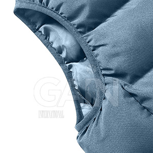 Precio bajo, alta calidad, logotipo personalizado impreso, chaleco acolchado para hombre, chaleco acolchado personalizado de talla grande para hombre - Product Image 5