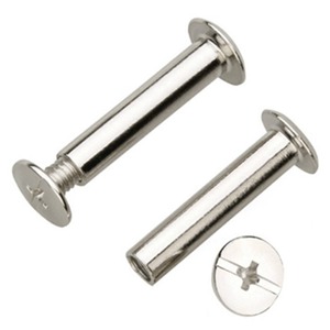 Tornillos Chicago M3 M4 M5 de 2mm, Macho y Hembra, de Acero Inoxidable, Ranurados, de Cabeza Plana, para Fijación de Cuadernos y Libros - Product Image 1