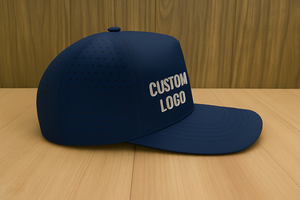 Sombrero personalizado de 6 paneles para hombres, gorras de béisbol con logotipo, sarga de algodón ajustable OEM, todas las telas, corte láser, agujero, soporte de simulación gratis - Product Image 2