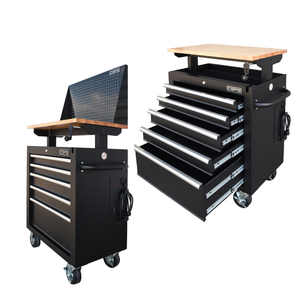 ตู้เครื่องมือ 76 ซม. 05 ลิ้นชักมีล้อสําหรับการประชุมเชิงปฏิบัติการการออกแบบใหม่บรรจุที่กําหนดเองจากคลังสินค้าอุตสาหกรรมโรงรถช่าง - Product Image 1
