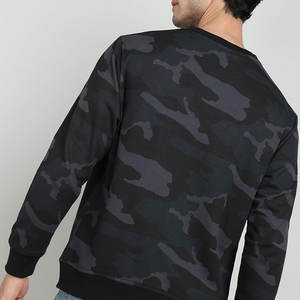 Sweat-shirt classique pour hommes avec poignets côtelés et col rond pour un confort décontracté au quotidien Sweat-shirt pour hommes personnalisé - Product Image 3