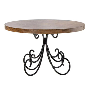 High Standard Quality Rounded <b>Wooden</b> Dessert <b>Cupcake</b> <b>Stand</b> Home Decorative Premium Design Stylish Cake <b>Stand</b> Brown Color - Product Image 6