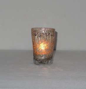 คำปฏิญาณแก้วปรอทสำหรับตกแต่งคริสต์มาสเชิงเทียนทีไลท์รูปแก้วสีเงินแบบพรีเมี่ยม - Product Image 3