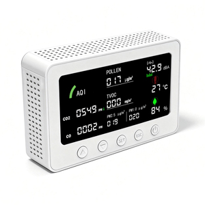 <span class=keywords><strong>Monitor</strong></span> de Qualidade do Ar Inteligente WiFi Tuya Certificado CE FCC OEM ODM, Detector IAQ 10-em-1 para PM1.0, PM2.5, TVOC, CO, <span class=keywords><strong>CO2</strong></span>, AQI, POLLEN, RS485 - Product Image 4