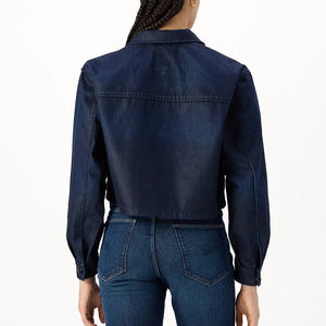 Vestes pour femmes de style décontracté et tendance, vente en gros, col rabattu, veste pour femmes, vestes en jean pour femmes - Product Image 5