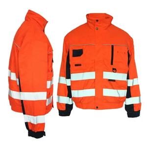 Chaqueta de Trabajo Funcional de Poliéster con Múltiples Bolsillos, Protección contra el Frío Invernal, Reversible, de Seguridad, Profesional, de Alta Visibilidad, Uniforme de Trabajo - Product Image 3