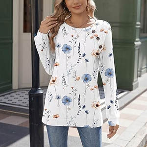 Nouveauté 2026 T-shirts pour femmes de haute qualité personnalisés, été, OEM, vente en gros, unis, vierges, avec logo - Product Image 4