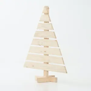 Style élégant Nouveau design Arbre en bois Caisse en bois Support pour arbre de Noël pour la décoration de Noël pour la décoration de table - Product Image 1