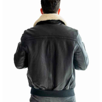 Vente en gros 2024 Nouvelle mode Blouson de motard en cuir véritable pour homme Grande taille Hiver Coupe-vent Respirant Col en fourrure à capuche Fermeture éclair