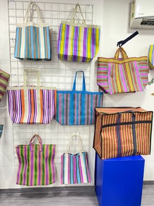 ถุงผ้าช็อปปิ้งแบบใช้ซ้ำได้เป็นมิตรกับสิ่งแวดล้อมถุงผ้าไนลอนทำจากพลาสติกรีไซเคิลออกแบบได้ตามต้องการ - Product Image 2