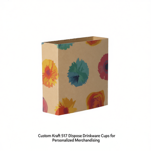 Custom Kraft 517 Disposable Drinkware <b>Cups</b> for Personalized Merchandising - Product Image 2