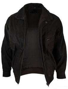 Veste en cuir de peau d'agneau véritable de haute qualité pour hommes nouvelle fermeture à glissière de grande taille directe d'usine à la mode pour l'hiver High Street - Product Image 5