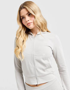 Vêtements de sport pour femmes les plus vendus coupe régulière sweat à capuche court à fermeture éclair intégrale sweat à capuche respirant anti-rides pour femmes sweat à capuche Streetwear de gymnastique - Product Image 4