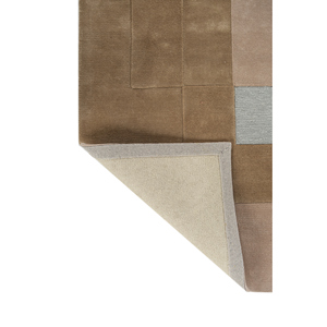 Alfombra Rectangular de Lana y Viscosa Tejida a Mano, Color Rojo Anaranjado, Modelo Top-21217, Diseño Abstracto para Sala de Estar, Dormitorio o Pasillo - Product Image 5