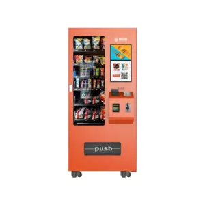 Máquina de venda automática de pente ao ar livre para lanches mais popular do Sudeste Asiático