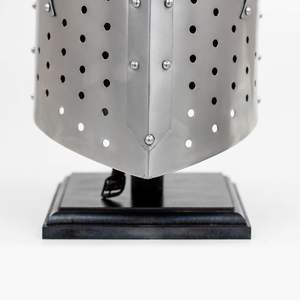 Calvin Handicrafts "Casque médiéval en acier brossé poli du croisé du grand casque | Costume Play Head Wear - Product Image 5