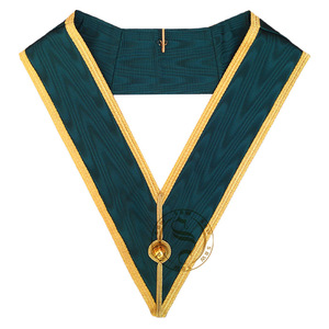 28 độ <span class=keywords><strong>Scottish</strong></span> nghi thức cổ áo đồng bằng màu đỏ chất lượng cao thêu freemason cổ áo biểu tượng tùy chỉnh ren Regalia đồng phục - Product Image 4