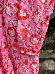 Robe longue femme feuille blanche légère en coton biologique pour fête et plage haut confortable avec collage robe femme - Product Image 3