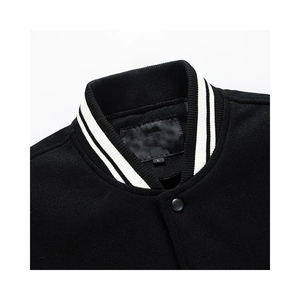 <b>Men's</b> Fashion Winter <b>Baseball</b> <b>Jacket</b> <b>Men</b> Plus Size Cotton Varsity <b>Jackets</b> Leather Sleeves - Product Image 3