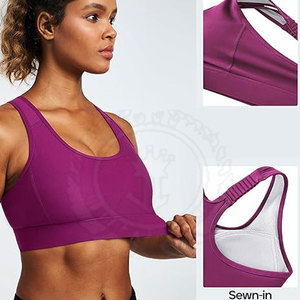 Camisetas Deportivas Cortas Transpirables, Estilo Casual, con Espalda Cruzada y Logotipo Frontal, para Ejercicio, Fitness, Entrenamiento, con Soporte y Comodidad para el Movimiento - Product Image 4
