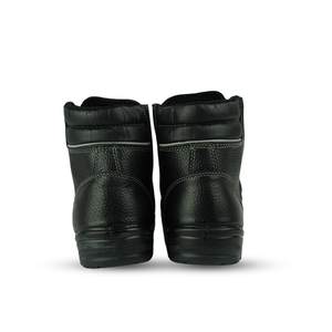 Vente en gros OEM UN203SP Chaussures de sécurité coupe moyenne fermeture éclair en cuir de buffle avec doublure en cuir véritable Semelle en acier antidérapante - Product Image 2