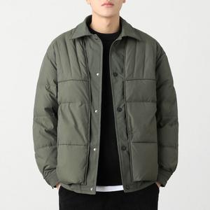 Latest Premium Design Slim Stand Collar Puffer Jacket Men Breathable Quick <b>Dry</b> Warm Winter <b>Coat</b> Streetwear Layering Essential - Product Image 1
