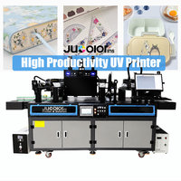 Imprimante UV industrielle haute vitesse Jucolor pour gobelets en plastique PP avec tête Ricoh Gen5, impression latérale en une seule passe