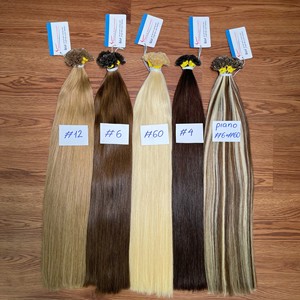Extensiones de cabello humano con punta de queratina estirada doble al por mayor, cabello humano vietnamita de color personalizado - Product Image 6