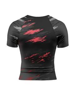 Camiseta deportiva de nailon con logotipo personalizado de spandex para hombre, ropa deportiva, camiseta de gimnasio, rashguards para hombre, ropa de artes marciales, traje de baño. - Product Image 2