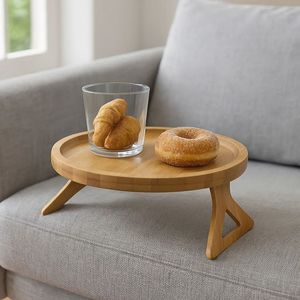 Premium Solid Wood <b>Couch</b> Arm Table | Durable Handmade Finish | Wholesale Bulk Supply - Product Image 2