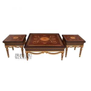 Juego de Mesa de Madera con Incrustaciones de Lujo - Product Image 1