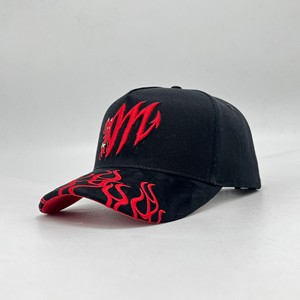 Vente en gros OEM ODM casquette de baseball personnalisée de haute qualité en daim et coton avec 5 panneaux et logo brodé en 3D pour hommes - Product Image 1