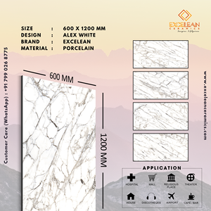 Gran oferta 60x120 porcelana brillante Carrelage mármol azulejo pulido superficie esmaltada Carreaux de Sol para suelo Interior y azulejos de pared - Product Image 2