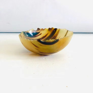 CUENCO DE CUERNO DE BUFALO NATURAL DE CALIDAD DE ASISTENCIA Disponible en todos los tamaños Cuerno indio Artesanía Cuenco de cuerno decorativo para el hogar - Product Image 1