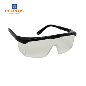 Gafas de ajuste de templo Lentes resistentes Escombros aerotransportados Protección ocular Gafas de protección UV