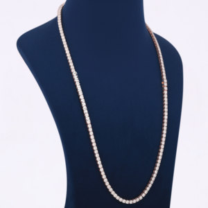 4MM Fashion Jewelry <b>Necklaces</b> 925 <b>Silver</b> Diamond Hip Hop Chain Iced Out Lab Grown <b>Tennis</b> Chain for Men - Product Image 2