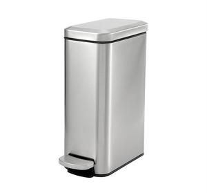 Đứng Miễn Phí Hộ Gia Đình Thép Không Gỉ Thùng Rác <span class=keywords><strong>Bin</strong></span> Với Nắp Nhà Bếp Chân Đạp Thùng Rác Có Thể Cho Phòng Tắm Lưu Trữ Xô - Product Image 2