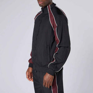 ชุดวอร์มผู้ชายคุณภาพสูง ออกแบบเองได้ กันลม ชุดออกกำลังกายไนลอน 2 ชิ้น สำหรับผู้ชาย - Product Image 5