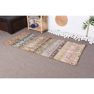 Alfombra turca de retazos Beige tradicional Vintage área grande 2,7X5,7 pies clásico rectángulo comedor lana látex ecológico - Product Image 3