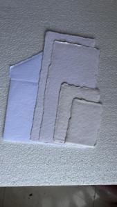 Custom Made Deckle Edged Cotton Rag Handmade Papers with Matching Envelopes Ideal for Wedding <b>Stationers</b> for Resale - Product Image 6