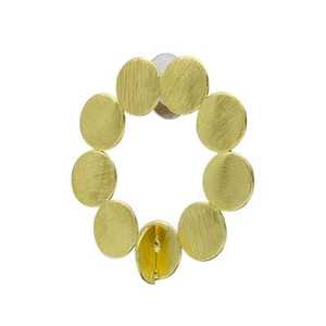 Brass Handmade Gold Plated Stud & Hoop <b>Earrings</b> with <b>Opal</b> Pearl Diamond - Product Image 2
