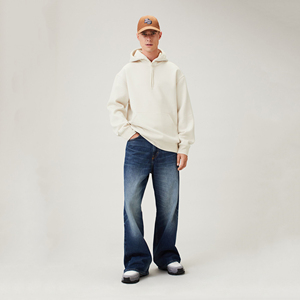 Sudadera con Capucha de Alta Calidad, 340g, Algodón Grueso, Personalizable con Logotipo OEM, para Hombre, Estilo Urbano, Talla Grande, Invierno - Product Image 6