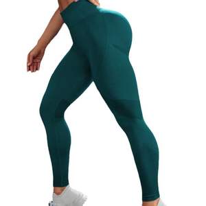 Pantalones de yoga para mujer Fitness secado rápido melocotón cadera Pantalones deportivos pantalones de cintura alta Abdomen de punto sin costuras - Product Image 1