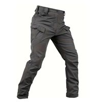 Pantalon cargo tactique Oxford/Nylon pour homme, poids moyen, pour la chasse, imprimé sur mesure, taille mi-haute, devant plat, décontracté, printemps