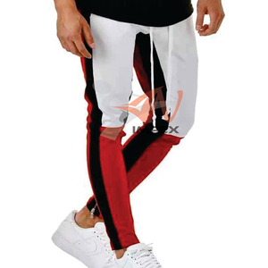 Alta calidad de impresión personalizada Logo Hombres Multi Color Stich Pantalón Algodón Material personalizado Flexible Hombres Pantalón - Product Image 1