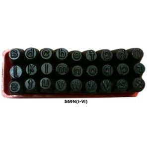 Petite Lettre Poinçon Ensemble de 27 Pcs Finition Noire Taille: 3/16 ", 4.8MM Bijoux Outils - Product Image 2