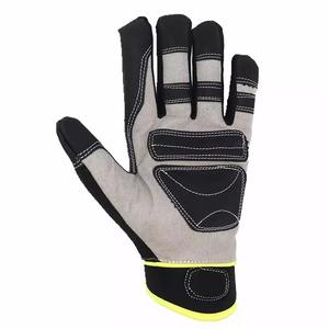 Guantes de mecánico de cuero negro de tamaño personalizado protección de manos de seguridad en el trabajo para Mecánica Automotriz personalizada - Product Image 5