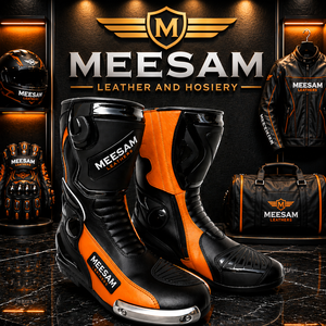 Chaussures de moto confortables en cuir, nouvelle collection 2027, très demandées, pour la course, avec doublure en mesh ventilée, en vente. - Product Image 1